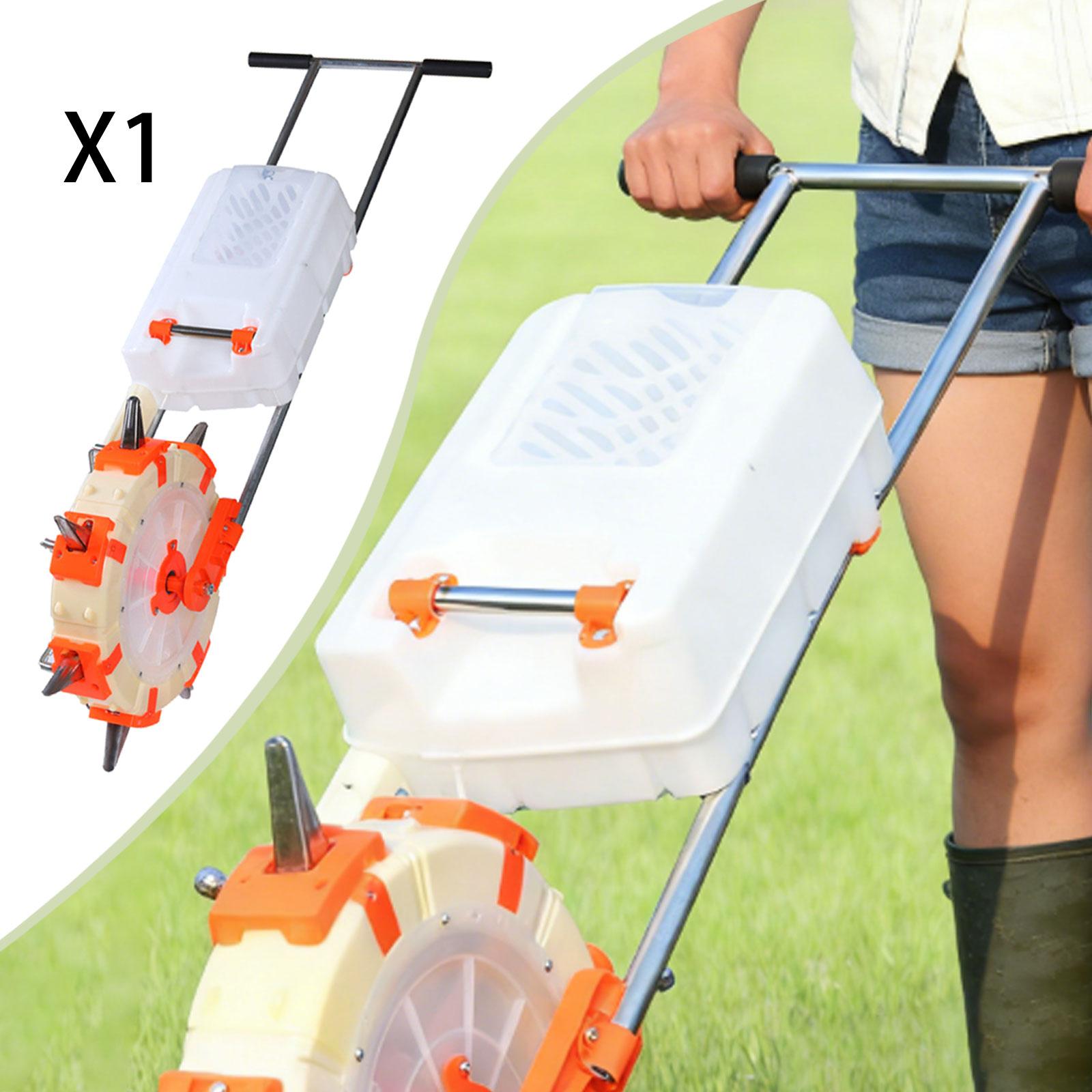 Seed Planter - Hand Push Seeder Fertilizer, Corn Planter