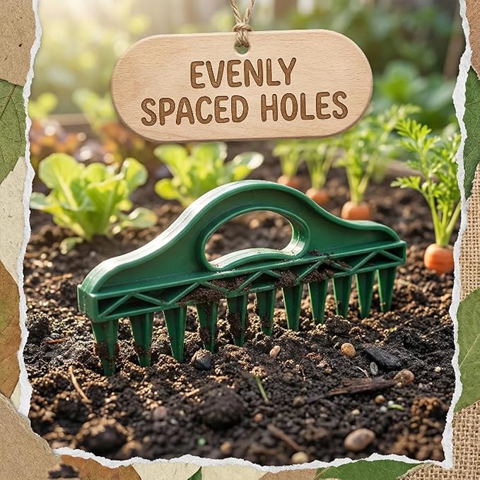Seed Planter - 12-Hole Seed Planter Tool for Raised