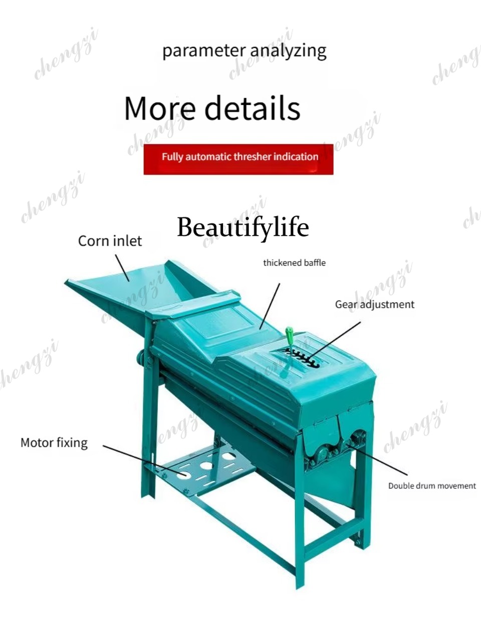 81 Automatic Corn Thresher Mac - огляд і ціна Corn Sheller Machine