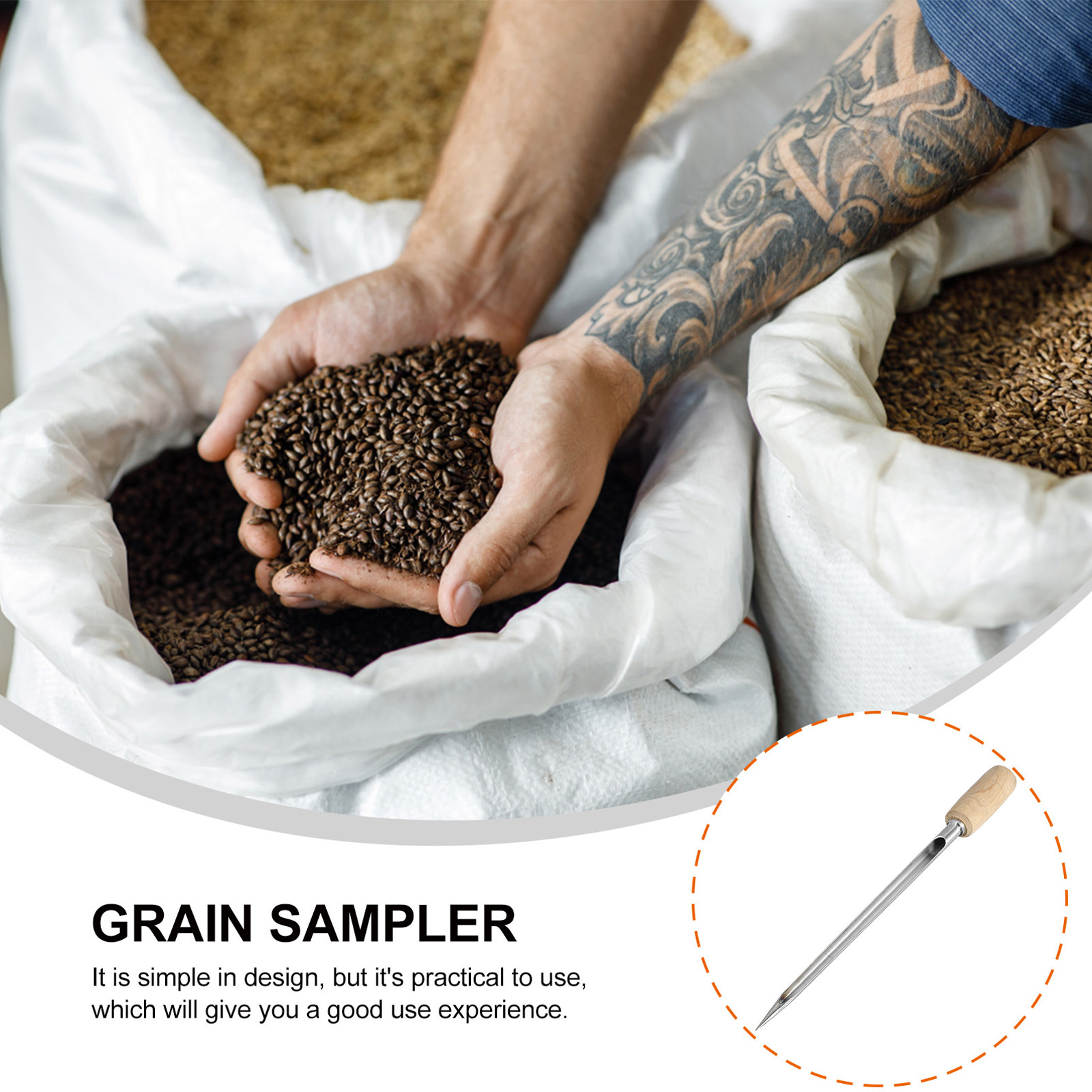 Tool Metal Grains Powder Sampl - огляд і ціна Grain Farming Agriculture